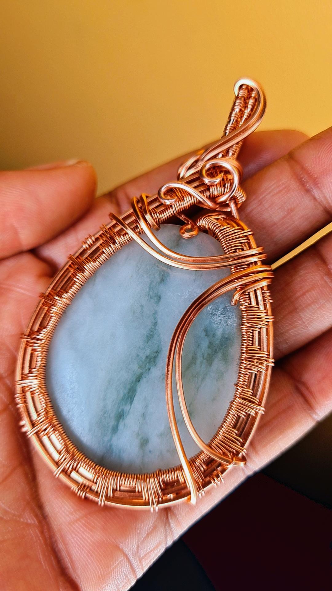 '144 SWAN SPIRIT' - SERPENTINE JADE PENDANT & CHAIN