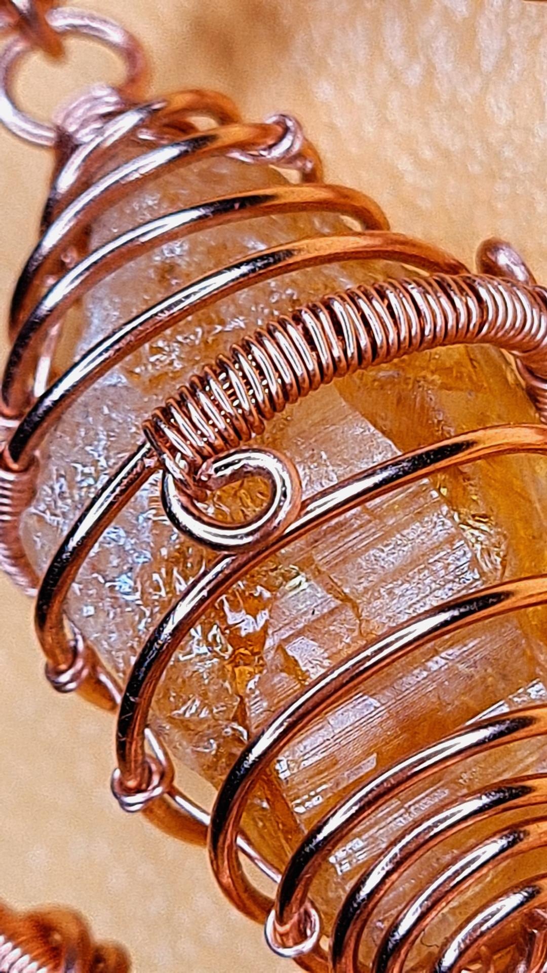 'GOLDEN LIFE' - HANDHELD CITRINE ANKH