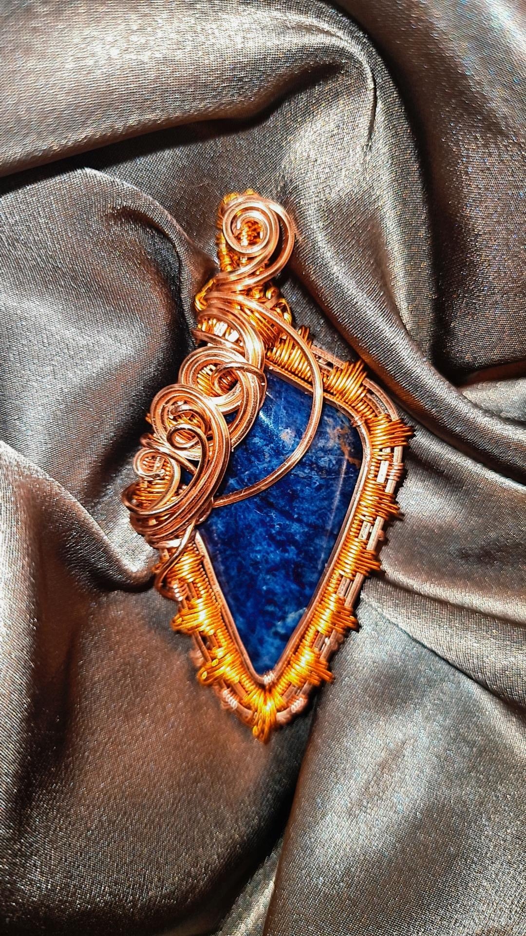 'THIRD SUN 777'- SODALITE PENDANT