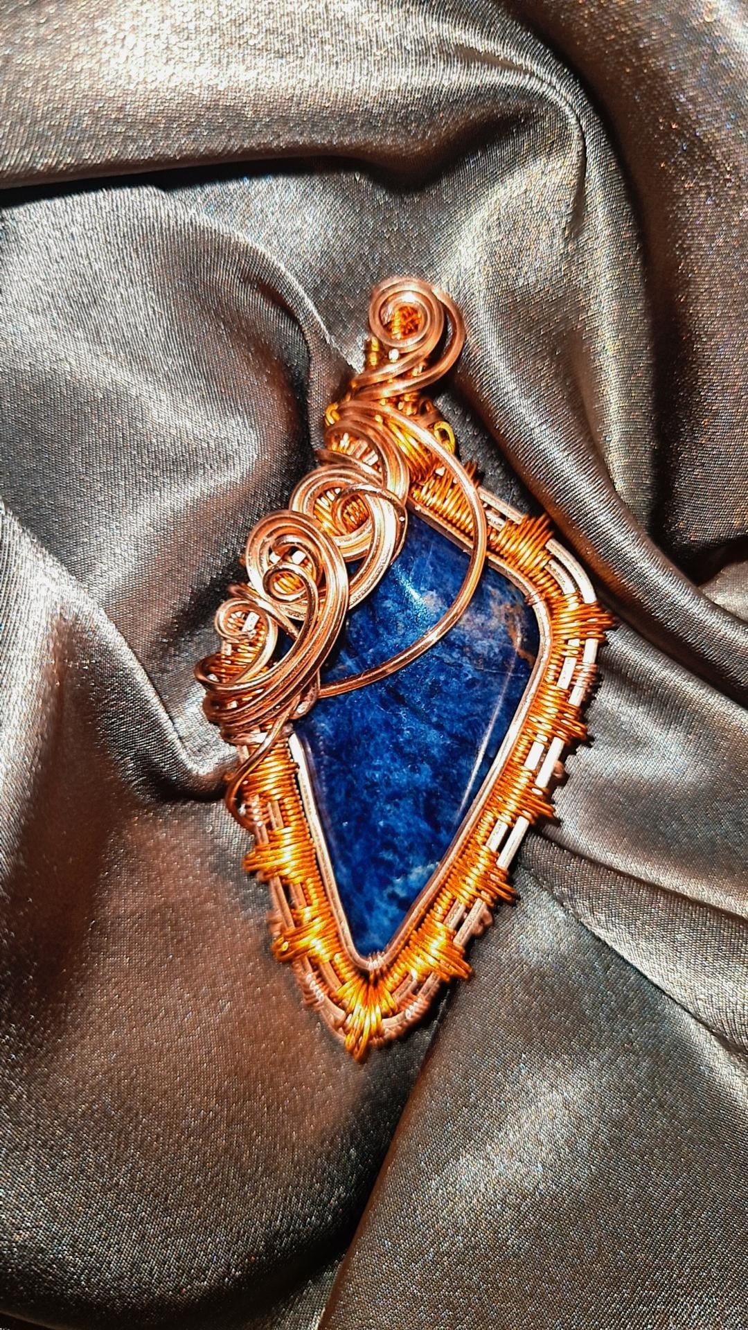 'THIRD SUN 777'- SODALITE PENDANT