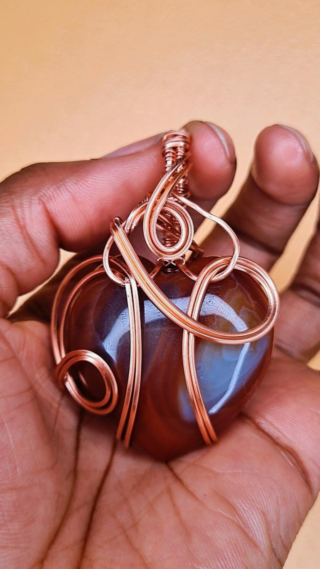 '333 DIVINE WARRIOR '- CARNELIAN PENDANT