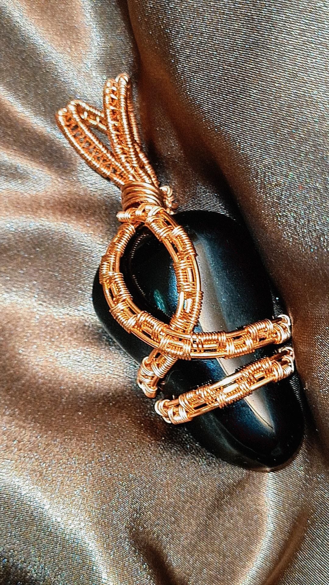 'THE GREAT EQUINOX' - OBSIDIAN PENDANT