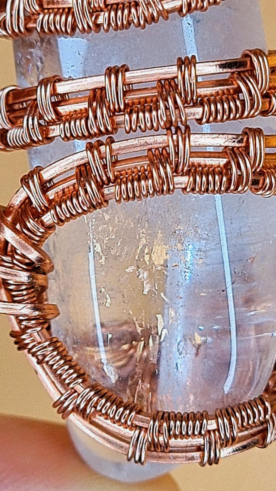 '111 THE ENERGY MASTER ' -CLEAR QUARTZ PENDANT