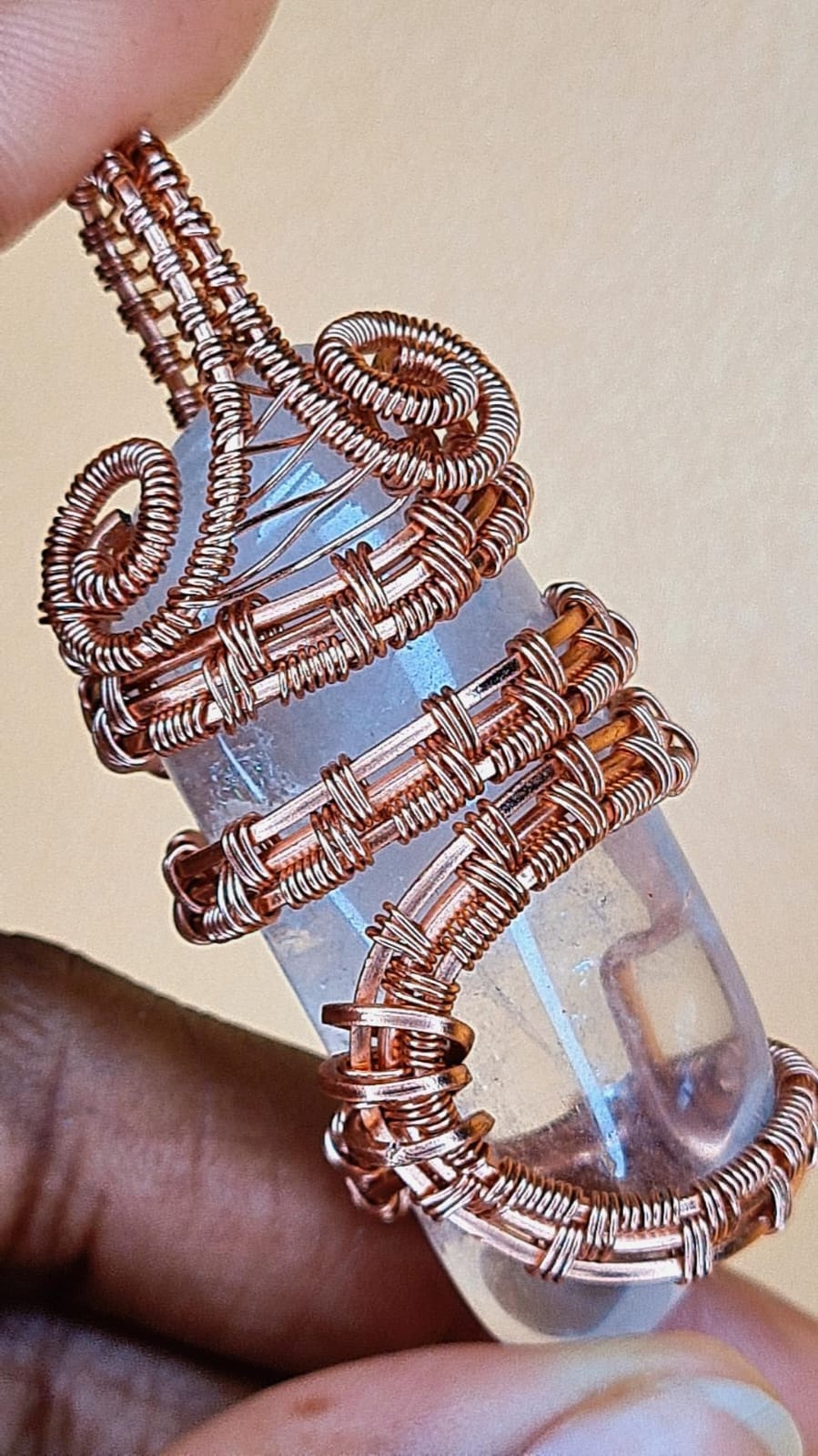 '111 THE ENERGY MASTER ' -CLEAR QUARTZ PENDANT