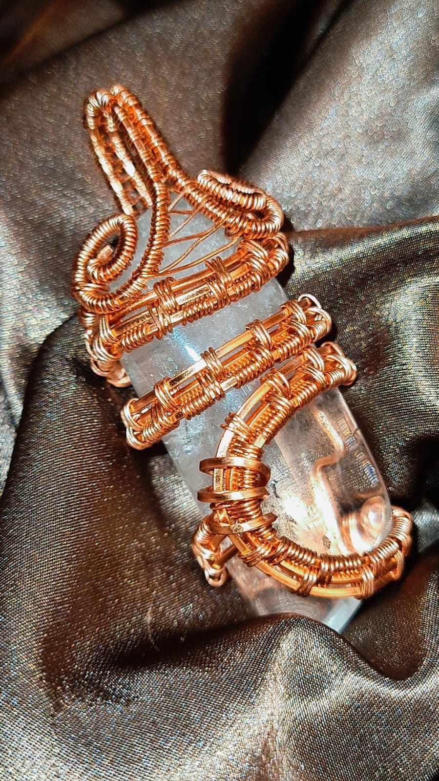 '111 THE ENERGY MASTER ' -CLEAR QUARTZ PENDANT