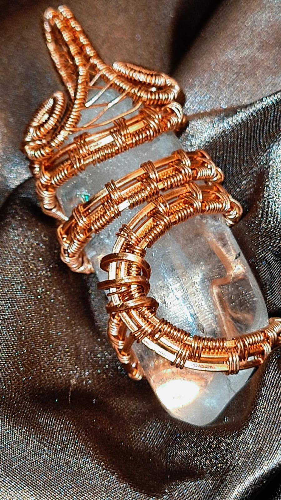 '111 THE ENERGY MASTER ' -CLEAR QUARTZ PENDANT