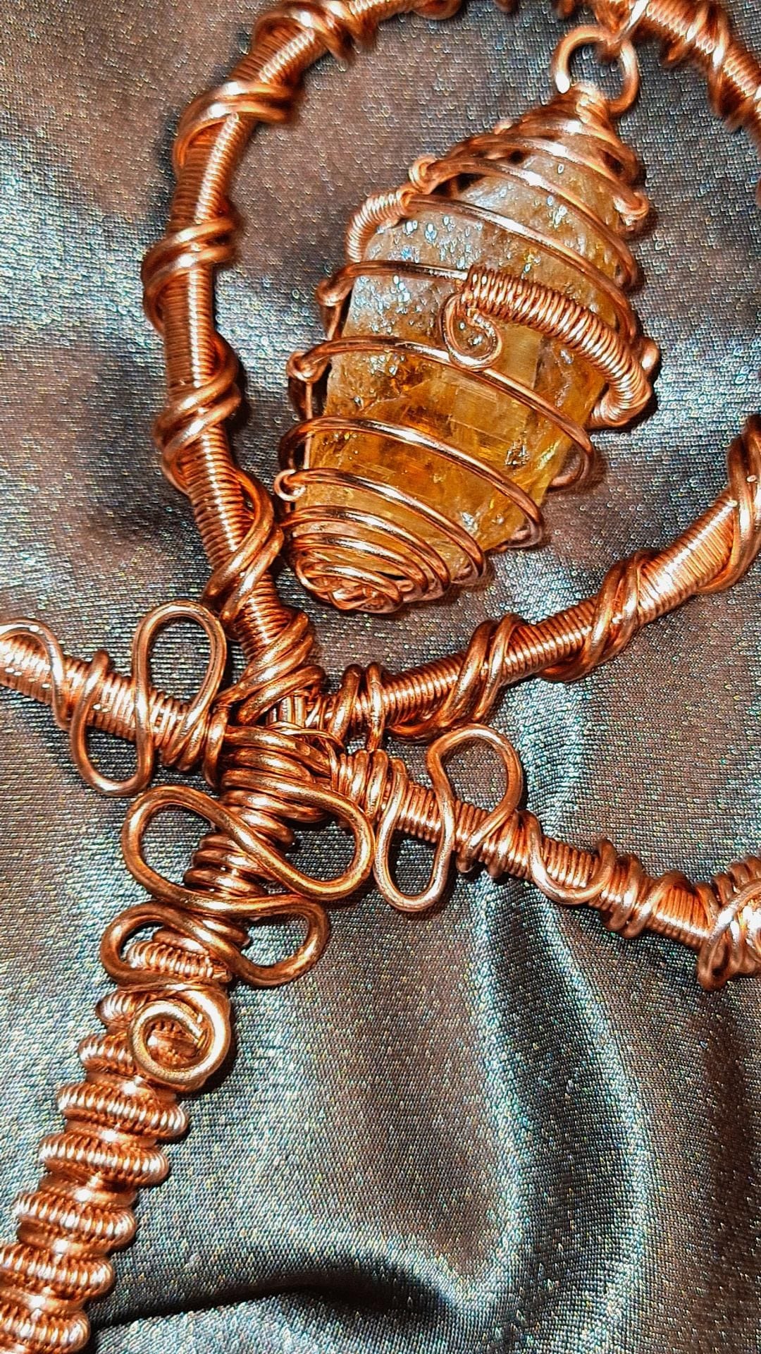 'GOLDEN LIFE' - HANDHELD CITRINE ANKH