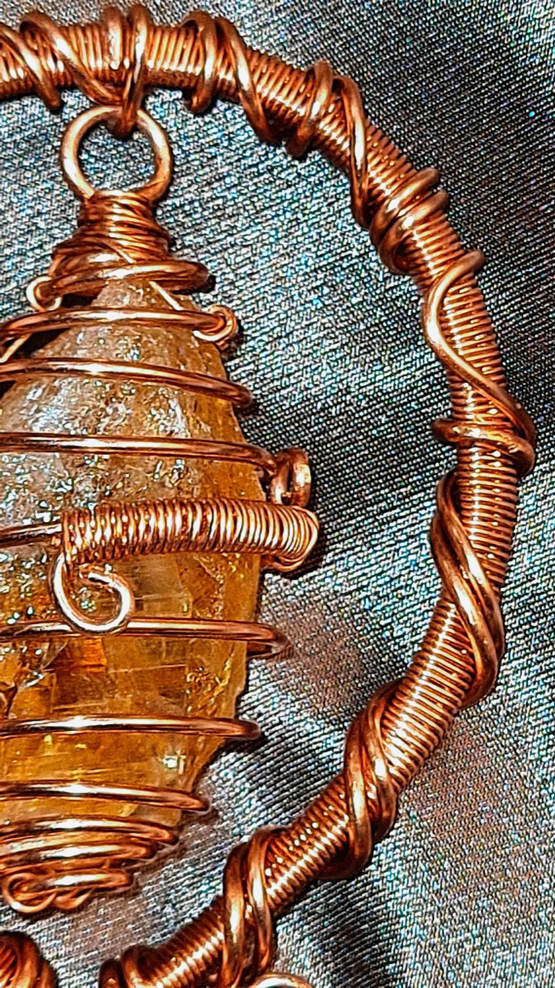 'GOLDEN LIFE' - HANDHELD CITRINE ANKH