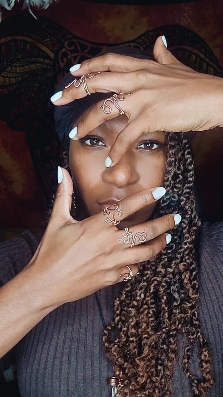 'PORTAL' - GODDESS ENERGY COPPER RING
