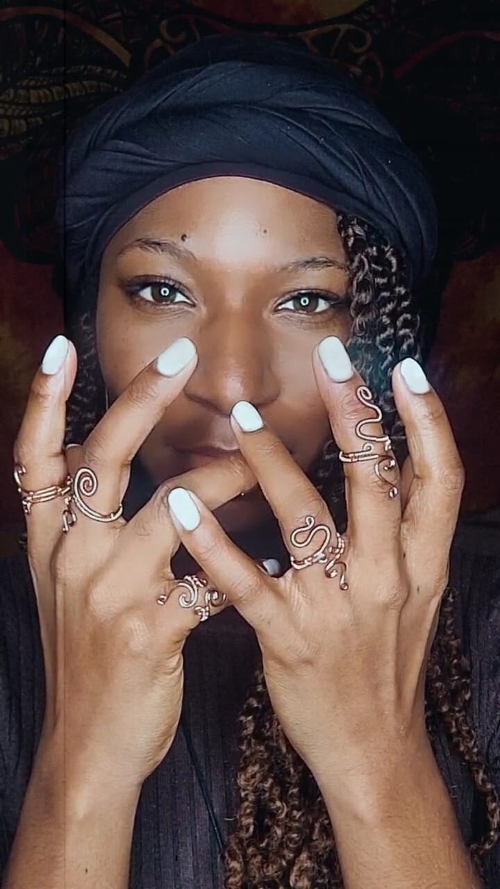 'KUNDA' - GODDESS ENERGY COPPER RING