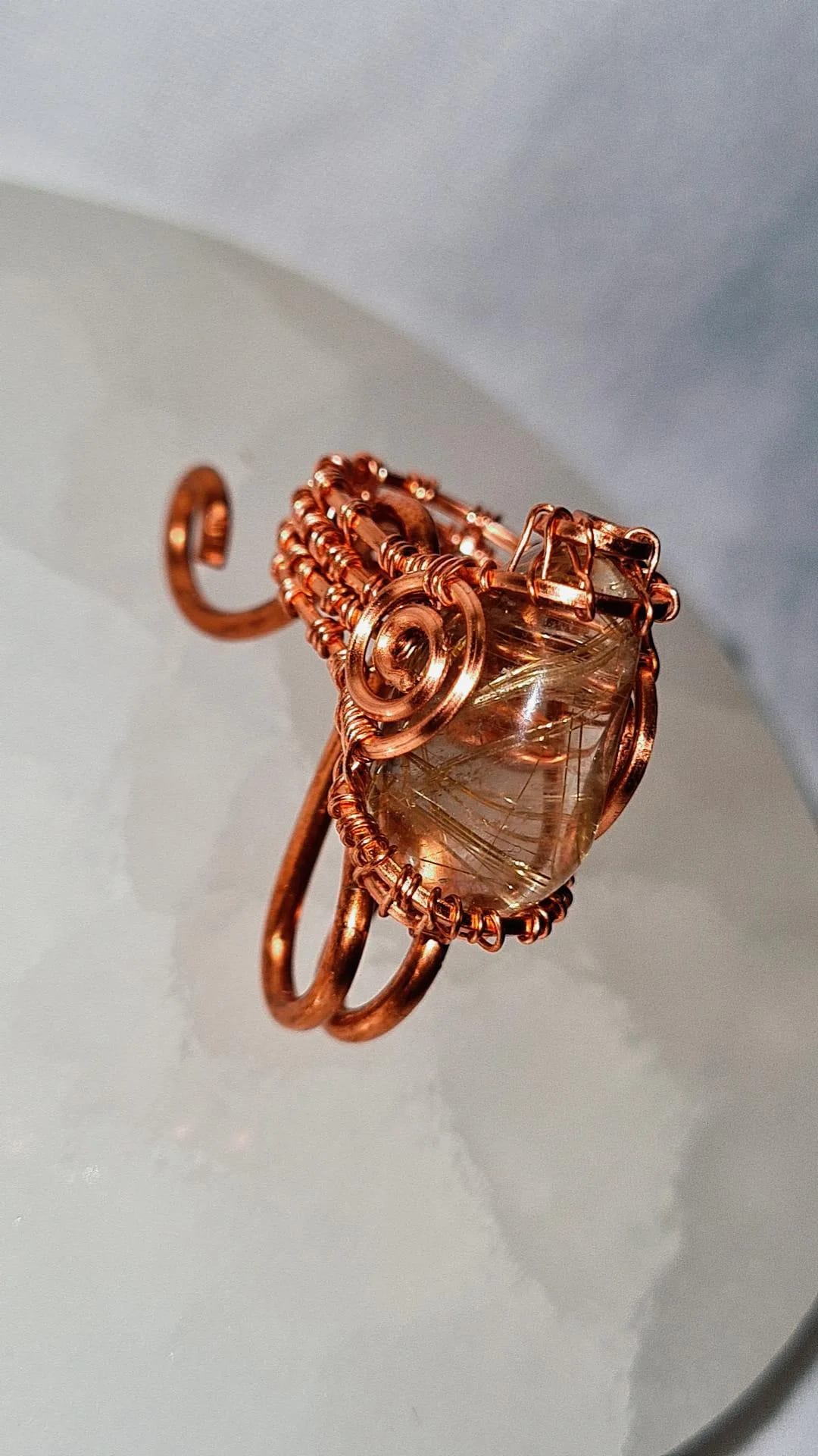GOLDEN ONE- RUTILATED QUARTZ RING