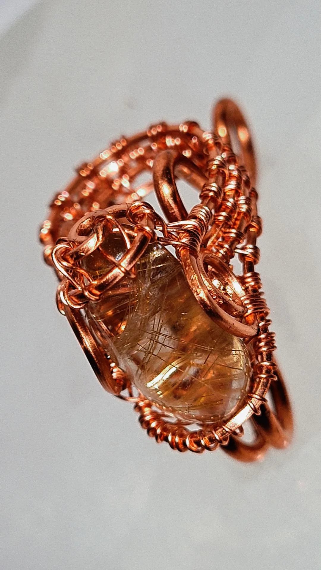 GOLDEN ONE- RUTILATED QUARTZ RING