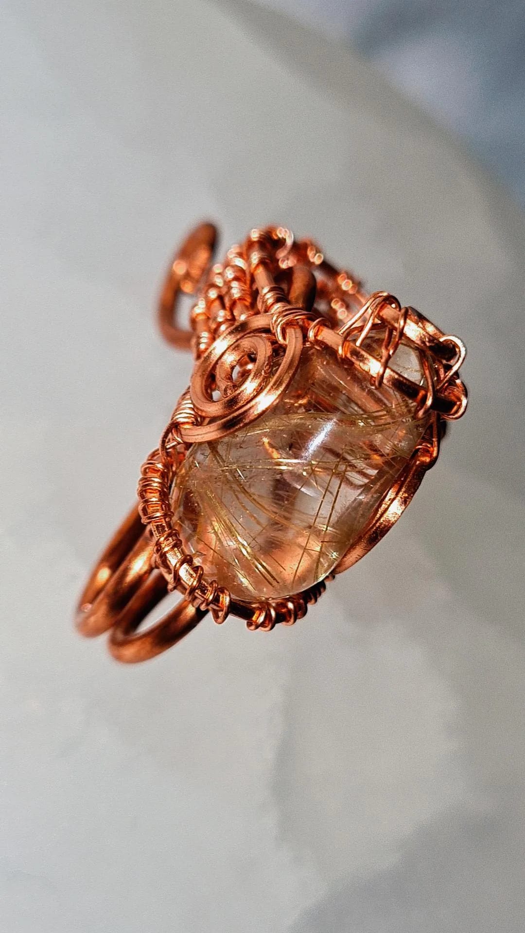 GOLDEN ONE- RUTILATED QUARTZ RING