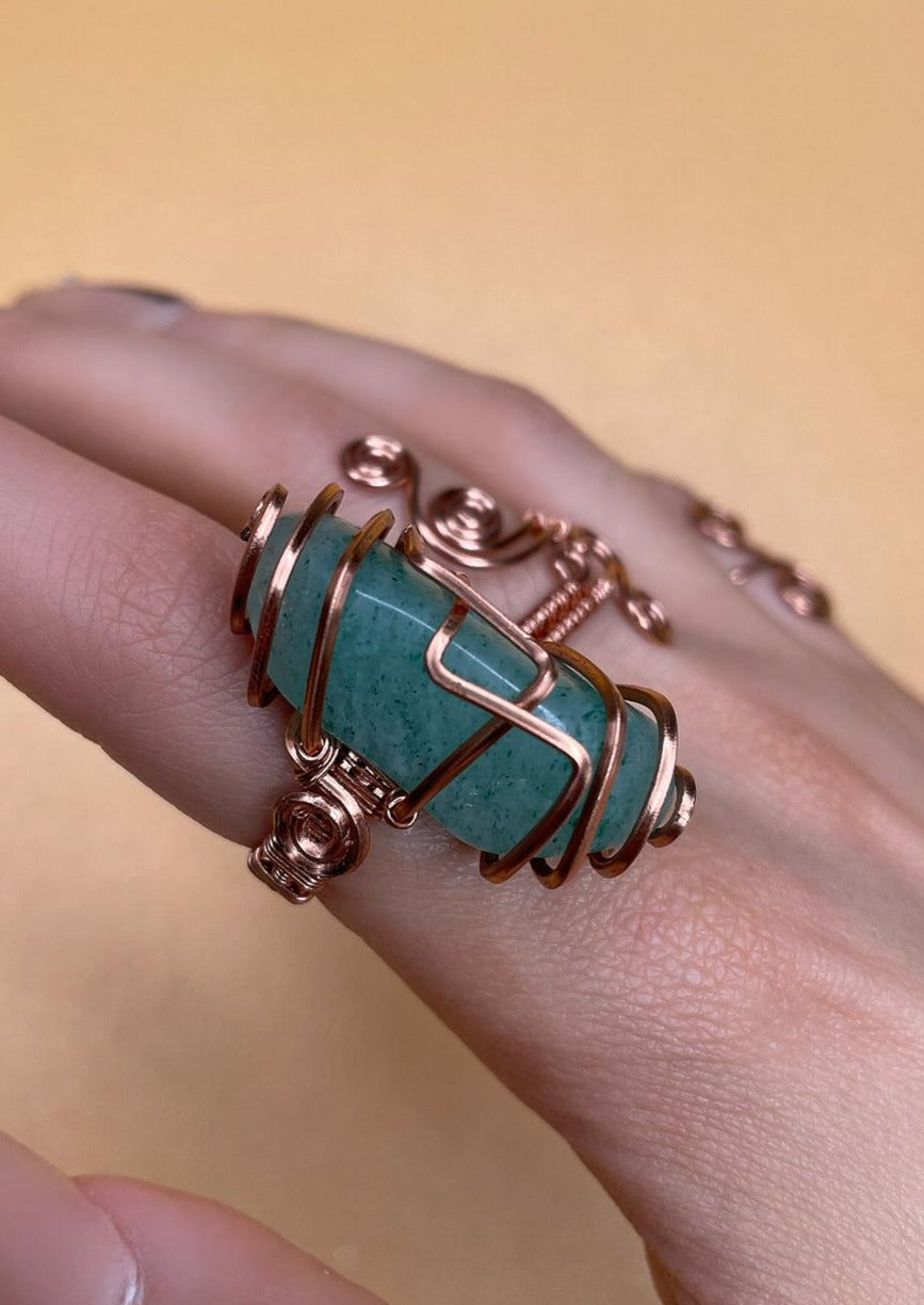 PROSPERITY -AVENTURINE RING