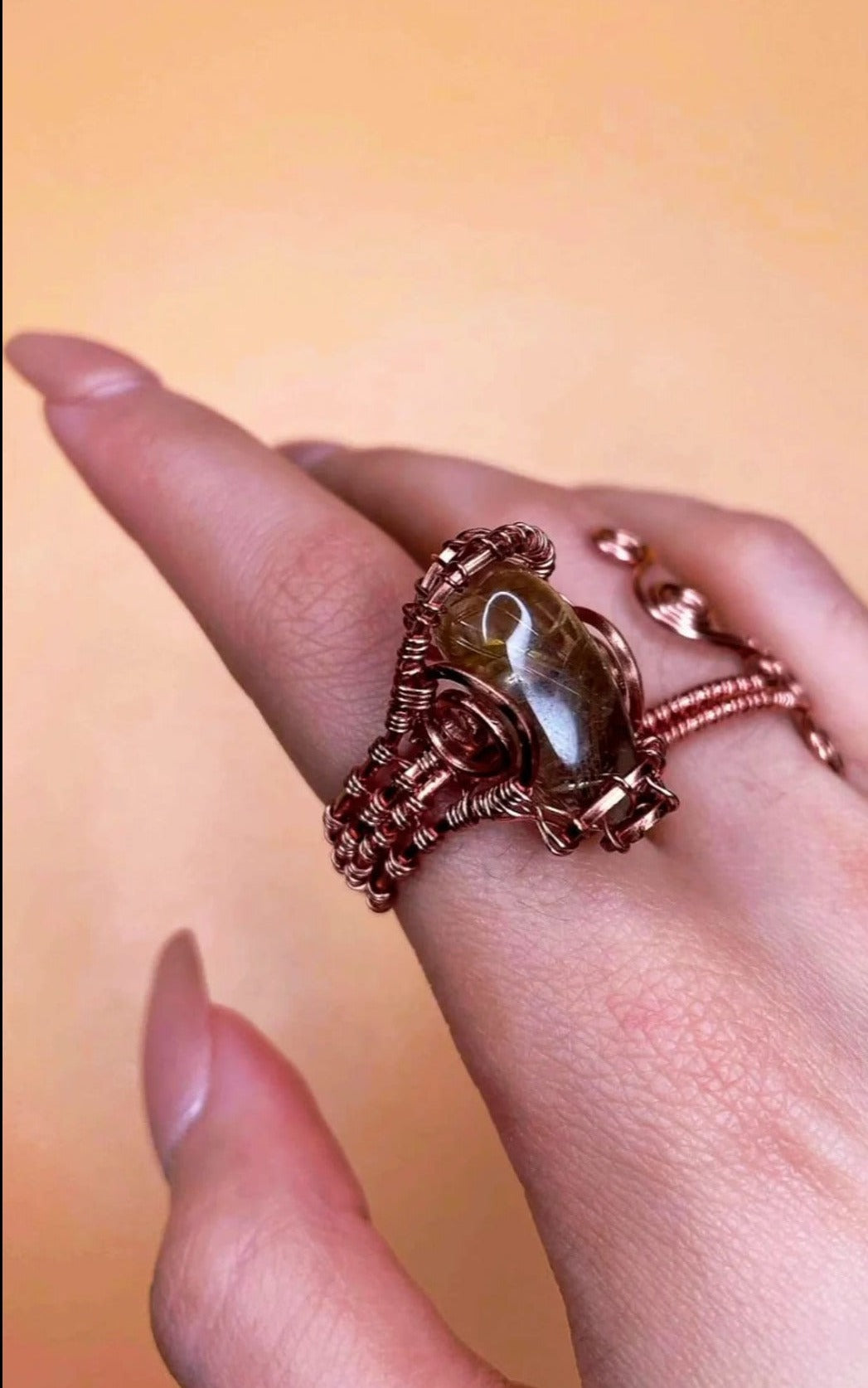 GOLDEN ONE- RUTILATED QUARTZ RING