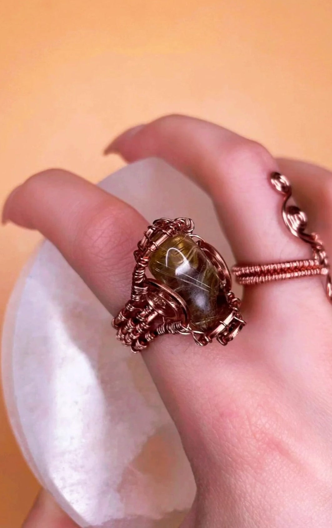 GOLDEN ONE- RUTILATED QUARTZ RING