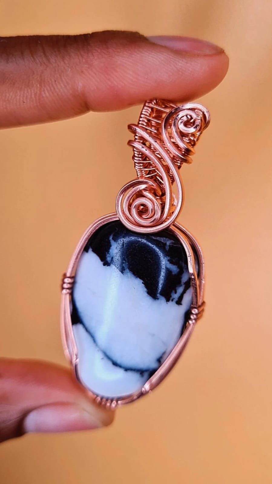 THE MOTIVATOR-ZEBRA JASPER PENDANT