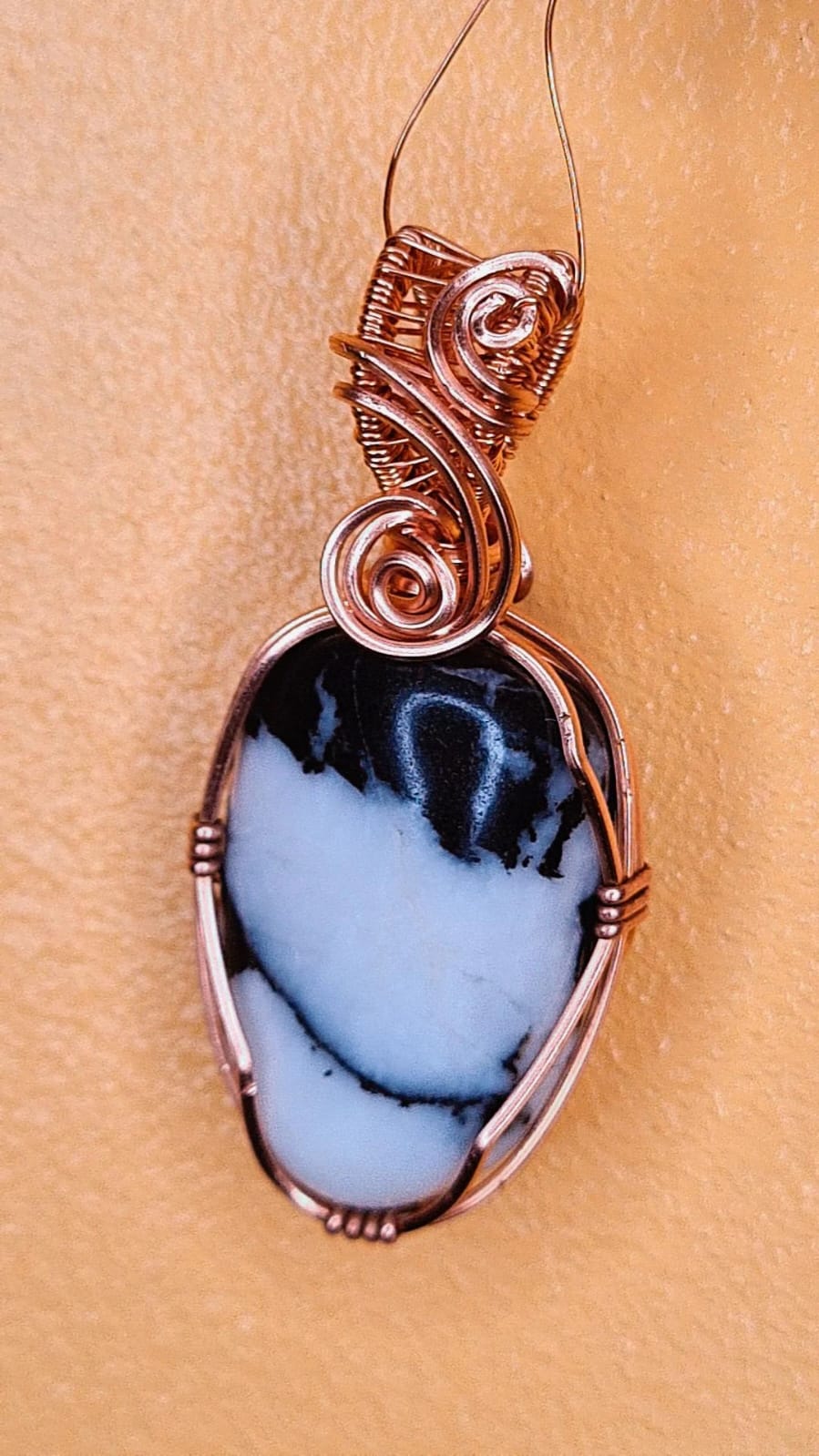 THE MOTIVATOR-ZEBRA JASPER PENDANT