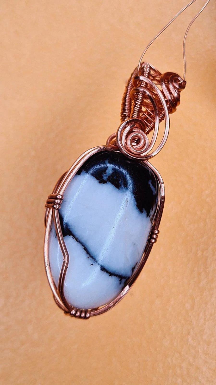 THE MOTIVATOR-ZEBRA JASPER PENDANT