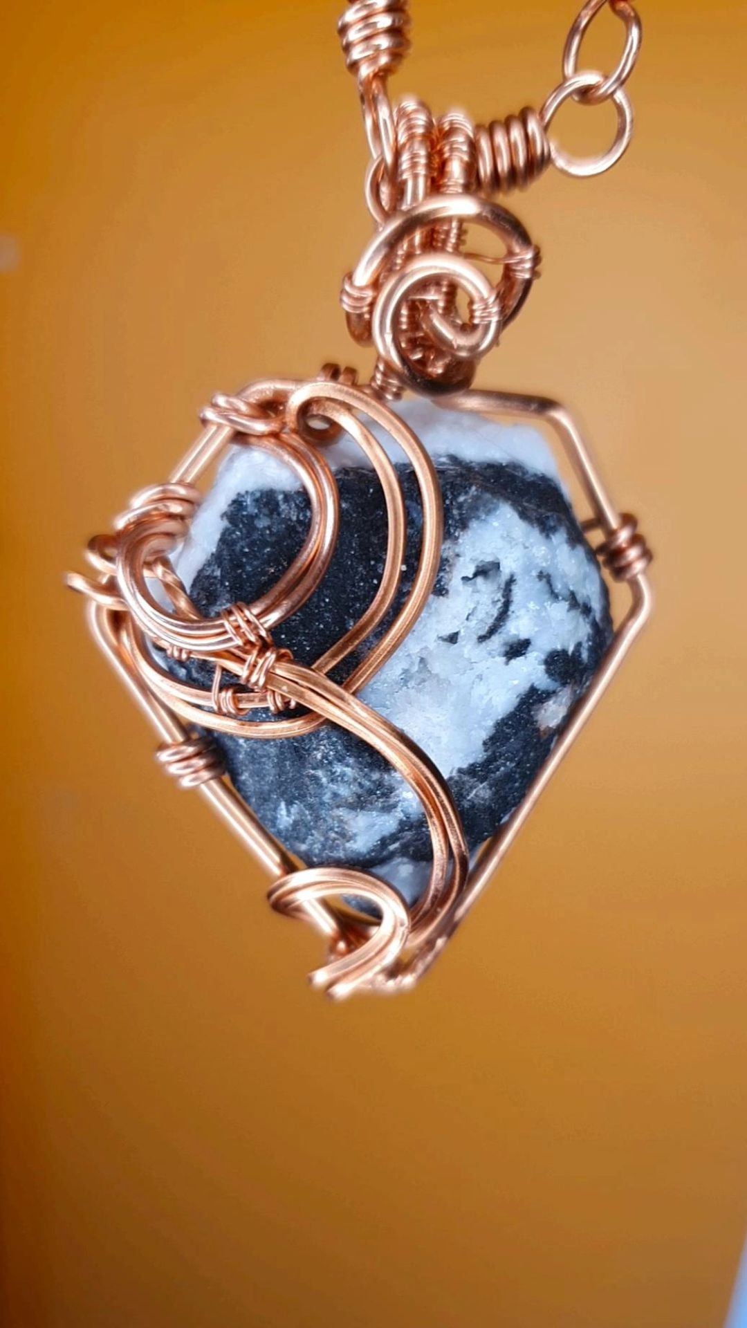 DIAMOND ROOTS - RAW ZEBRA JASPER NECKLACE