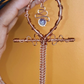 THE MANDALAN -PHANTOM QUARTZ ANKH NECKLACE