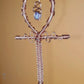 THE MANDALAN -PHANTOM QUARTZ ANKH NECKLACE