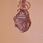 '888 DIVINE LADY' PINK MOSS AGATE PENDANT