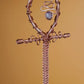 THE MANDALAN -PHANTOM QUARTZ ANKH NECKLACE