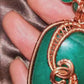 'DRAGON HEART'- AVENTURINE PENDANT & CHAIN COMBO