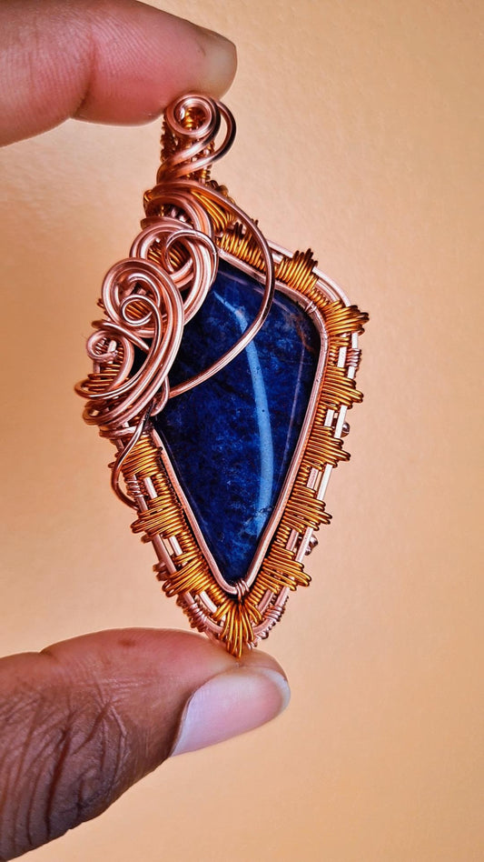 'THIRD SUN 777'- SODALITE PENDANT