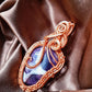 '111 SOUL BLOOM' -AMETHYST CHEVRON PENDANT