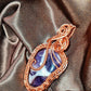 '111 SOUL BLOOM' -AMETHYST CHEVRON PENDANT