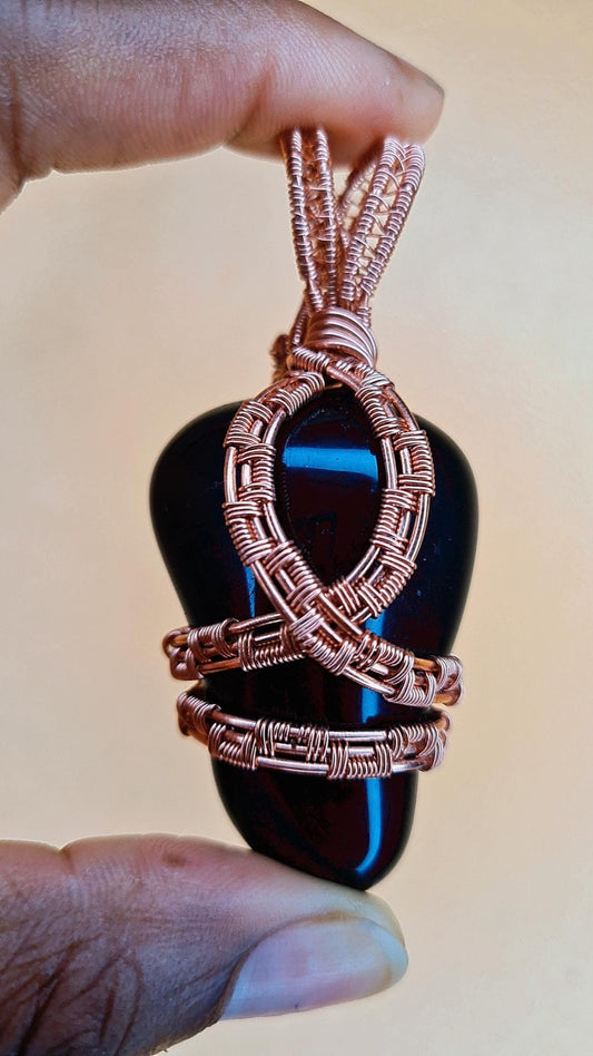 'THE GREAT EQUINOX' - OBSIDIAN PENDANT