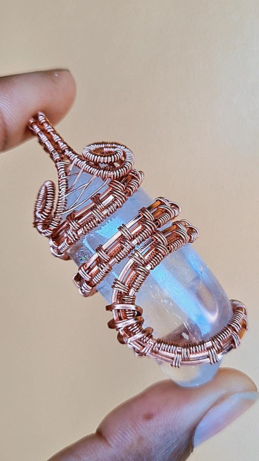'111 THE ENERGY MASTER ' -CLEAR QUARTZ PENDANT