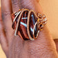 'THE DEFENDER' - RED TIGERS-EYE RING