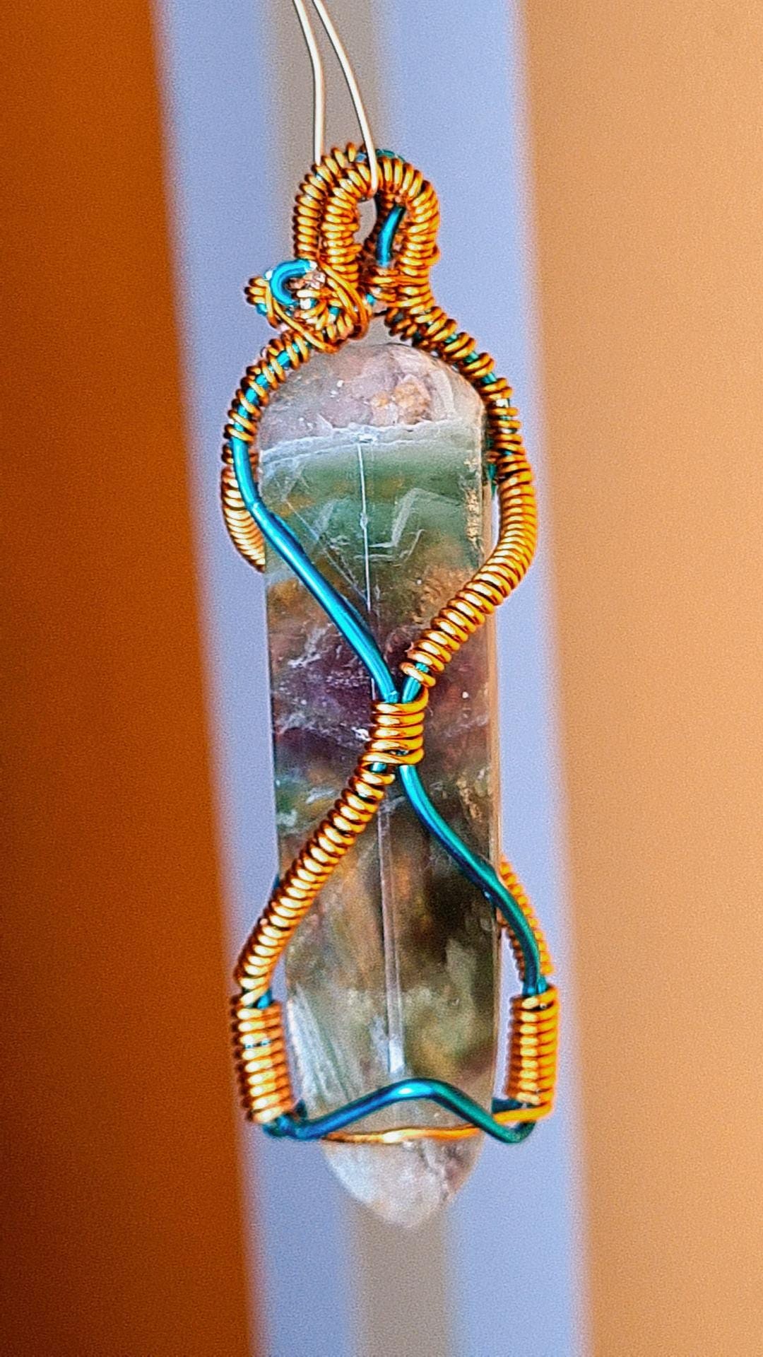 'SKITTTLE ME HAPPY' - FLUORITE PENDANT