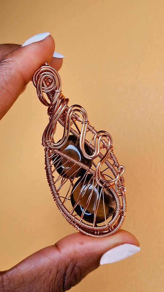 'BALANCE SI AURA' - DUO SMOKY QUARTZ