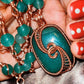 'DRAGON HEART'- AVENTURINE PENDANT & CHAIN COMBO