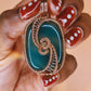 'DRAGON HEART'- AVENTURINE PENDANT & CHAIN COMBO