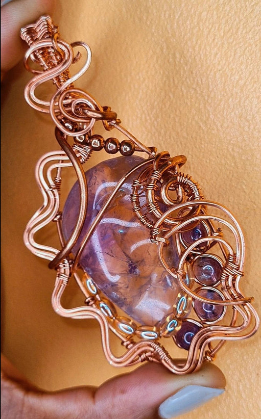 -GREAT NEBULA - AMETRINE NECKLACE