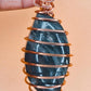 PEACE IN ORBIT- MOSS AGATE PENDANT CHAIN COMBO