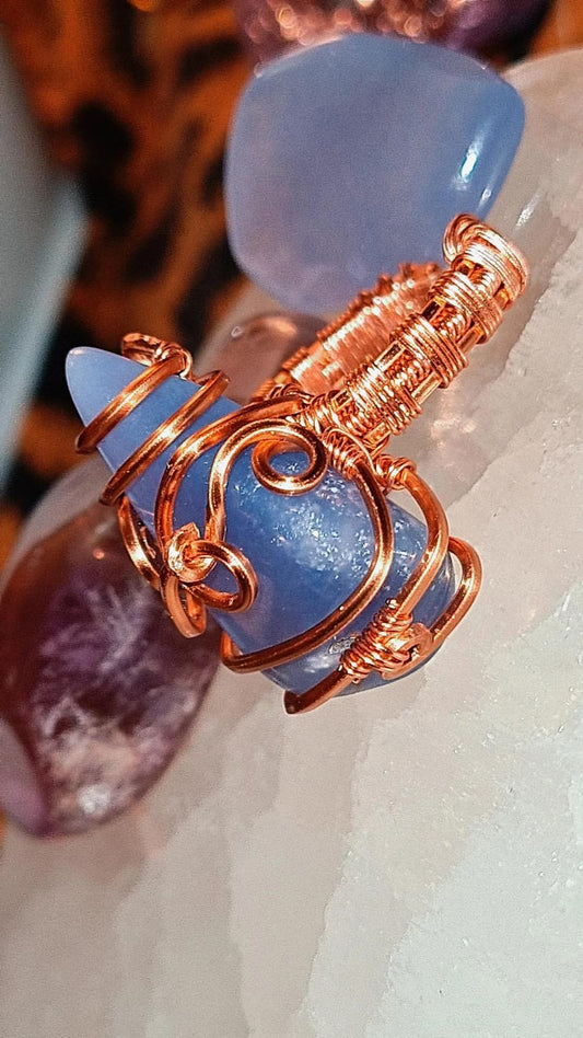 BLUE DREAM-CHALCEDONY RING