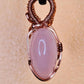 LOVE BUD-ROSE QUARTZ PENDANT