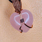 LOVE BUD-ROSE QUARTZ PENDANT