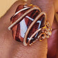 'THE DEFENDER' - RED TIGERS-EYE RING